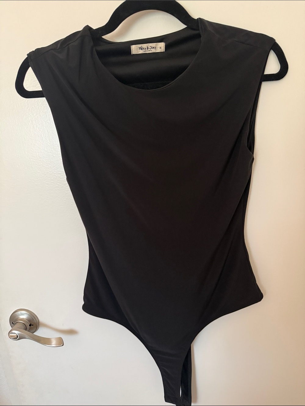 Black Sleeveless Bodysuit
